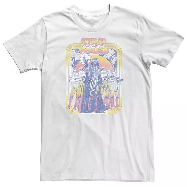 Big & Tall Star Wars Darth Vader Stormtroopers Vintage Pop Cover Tee, Mens Product Image