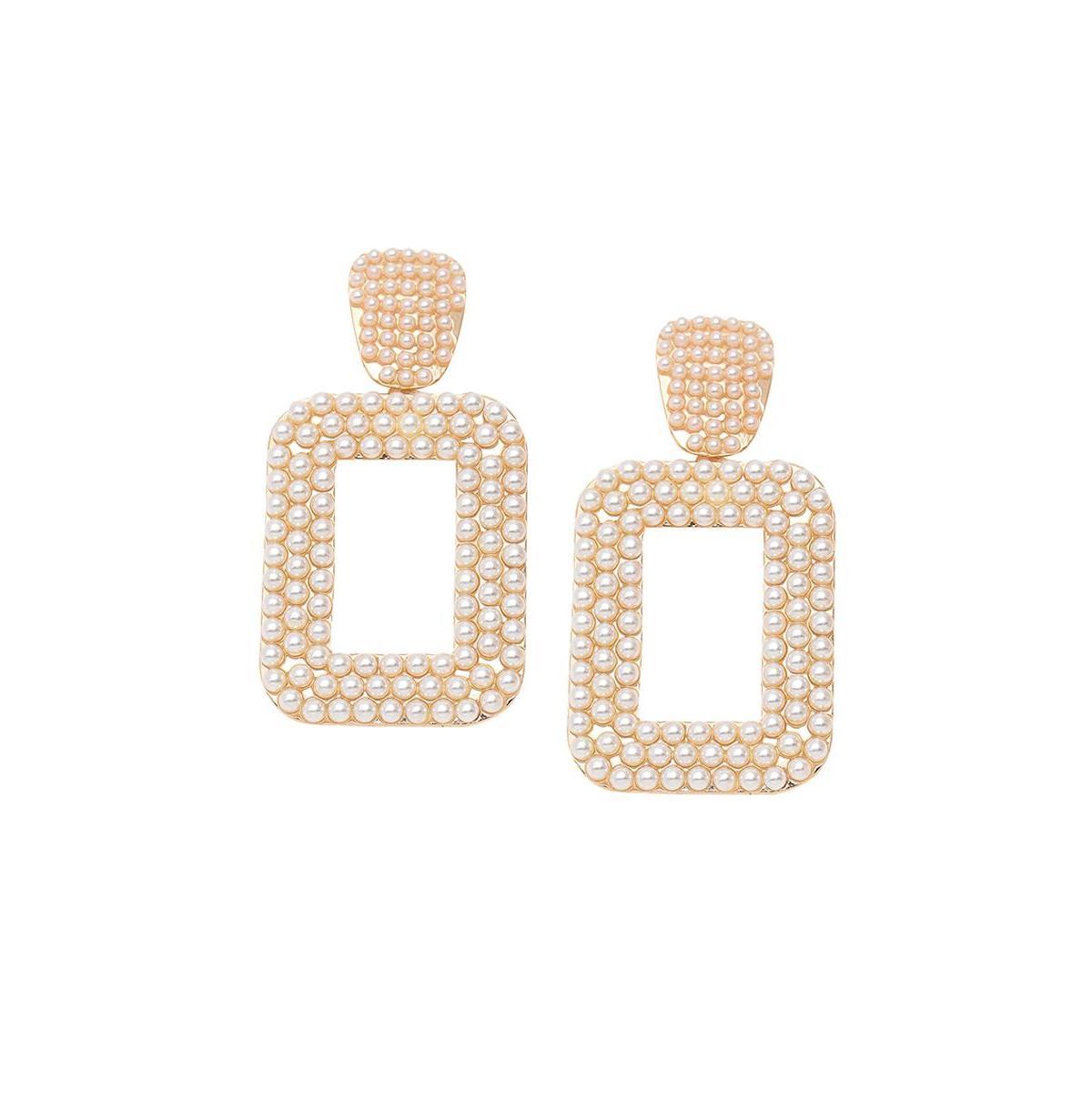 Sohi Womens Geometric Drop Earrings Product Image