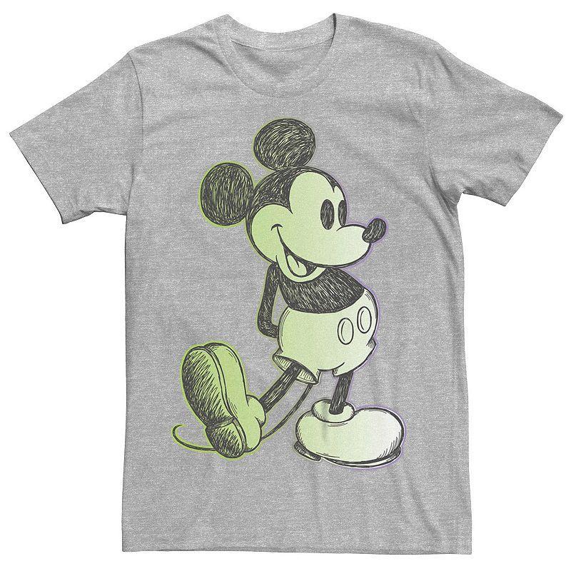 Mens Disney Mickey Mouse Classical Tee Med Grey Product Image