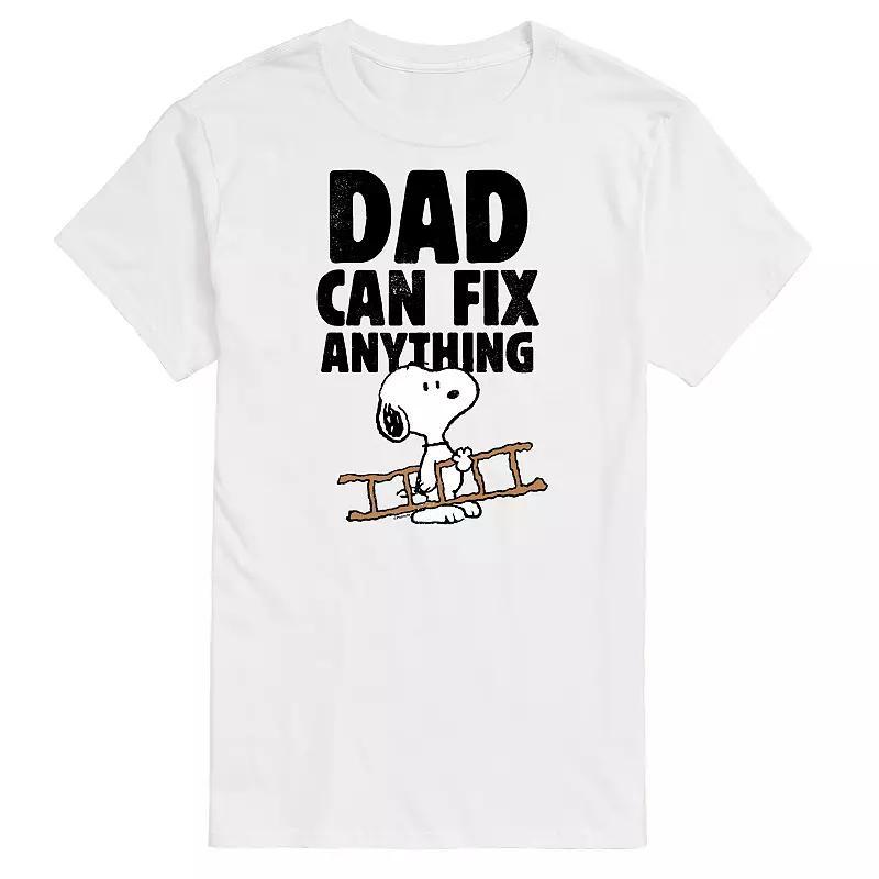 Big & Tall Peanuts Dad Can Fix It Graphic Tee, Mens Product Image