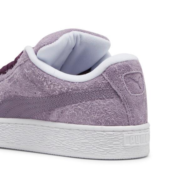 PUMA Suede XL Hairy Sneakers Women in Pale Plum/White Product Image