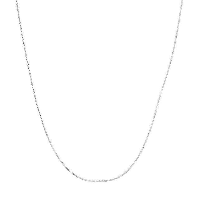 Jordan Blue 10k Gold Adjustable Box Chain Necklace - 22 in., Womens White Product Image