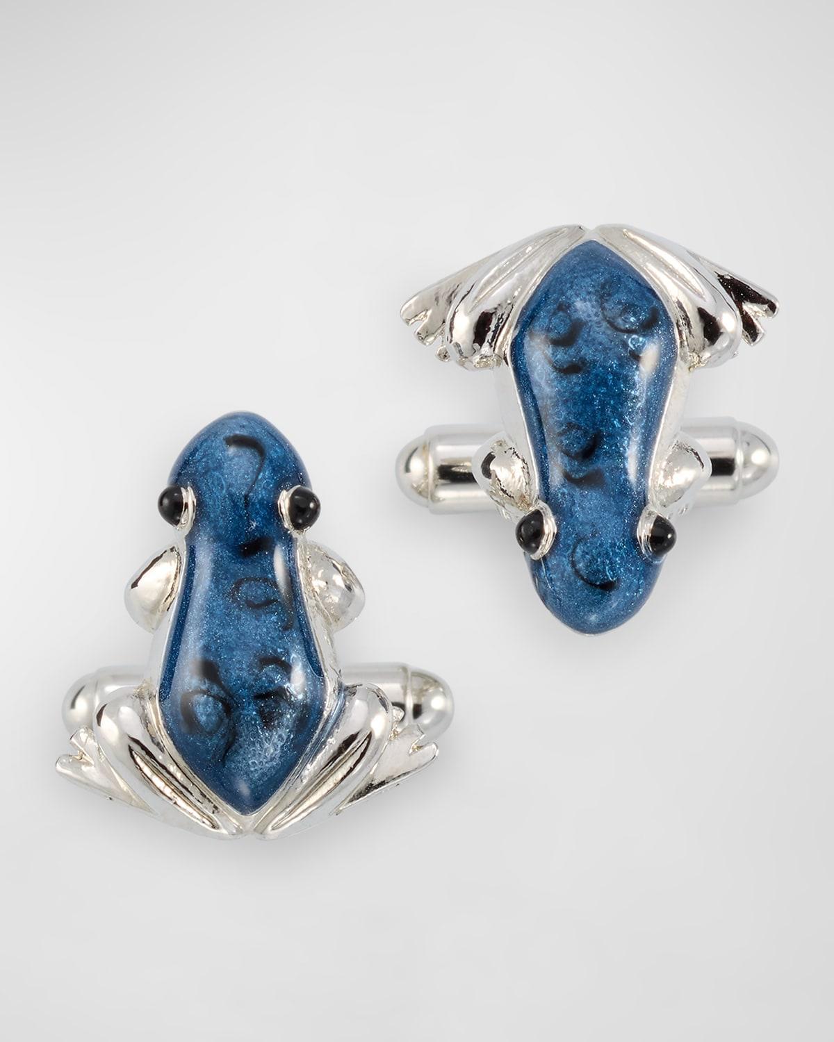 Men's Enamel Frog Cufflinks Product Image