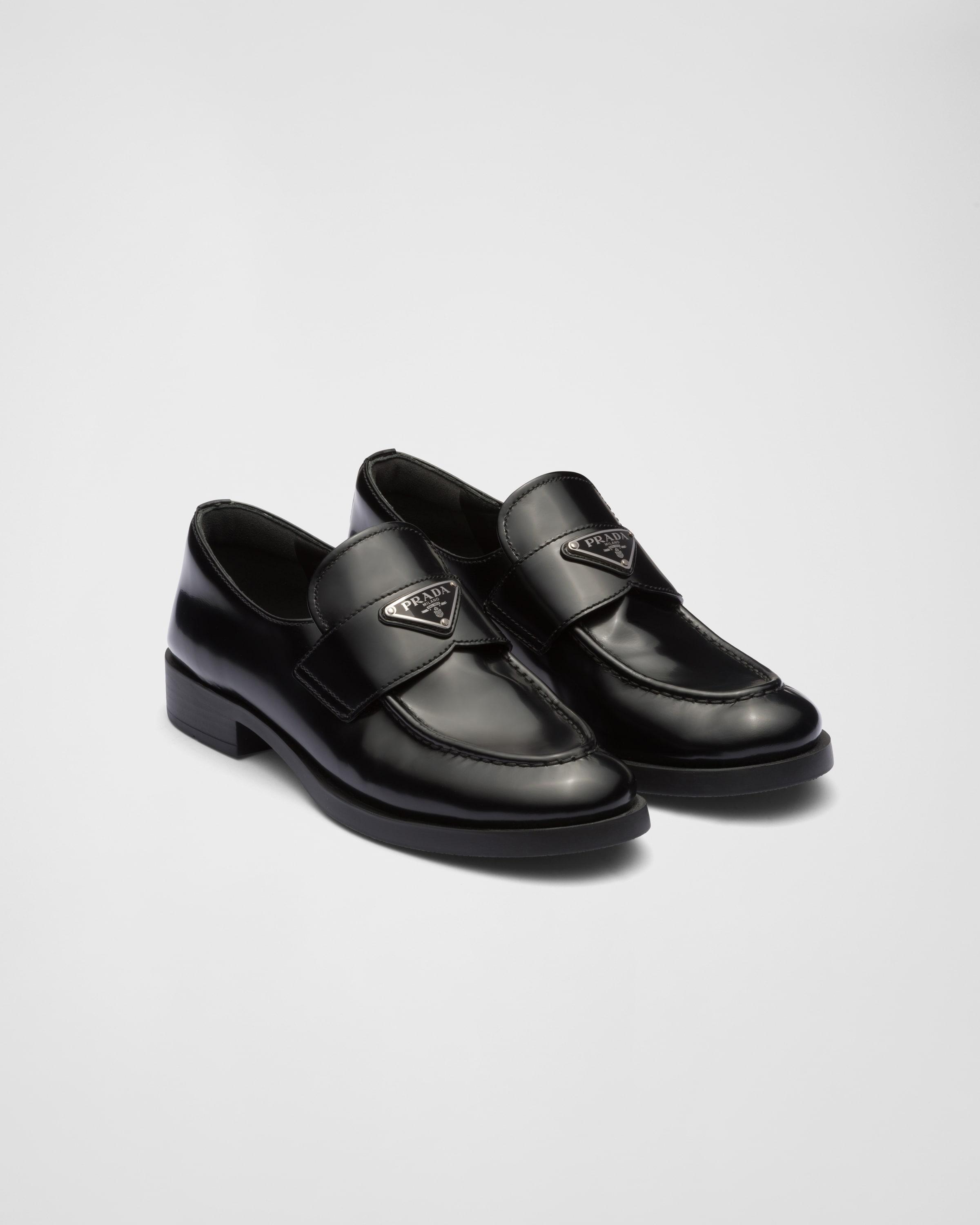 Brushed leather loafers product image