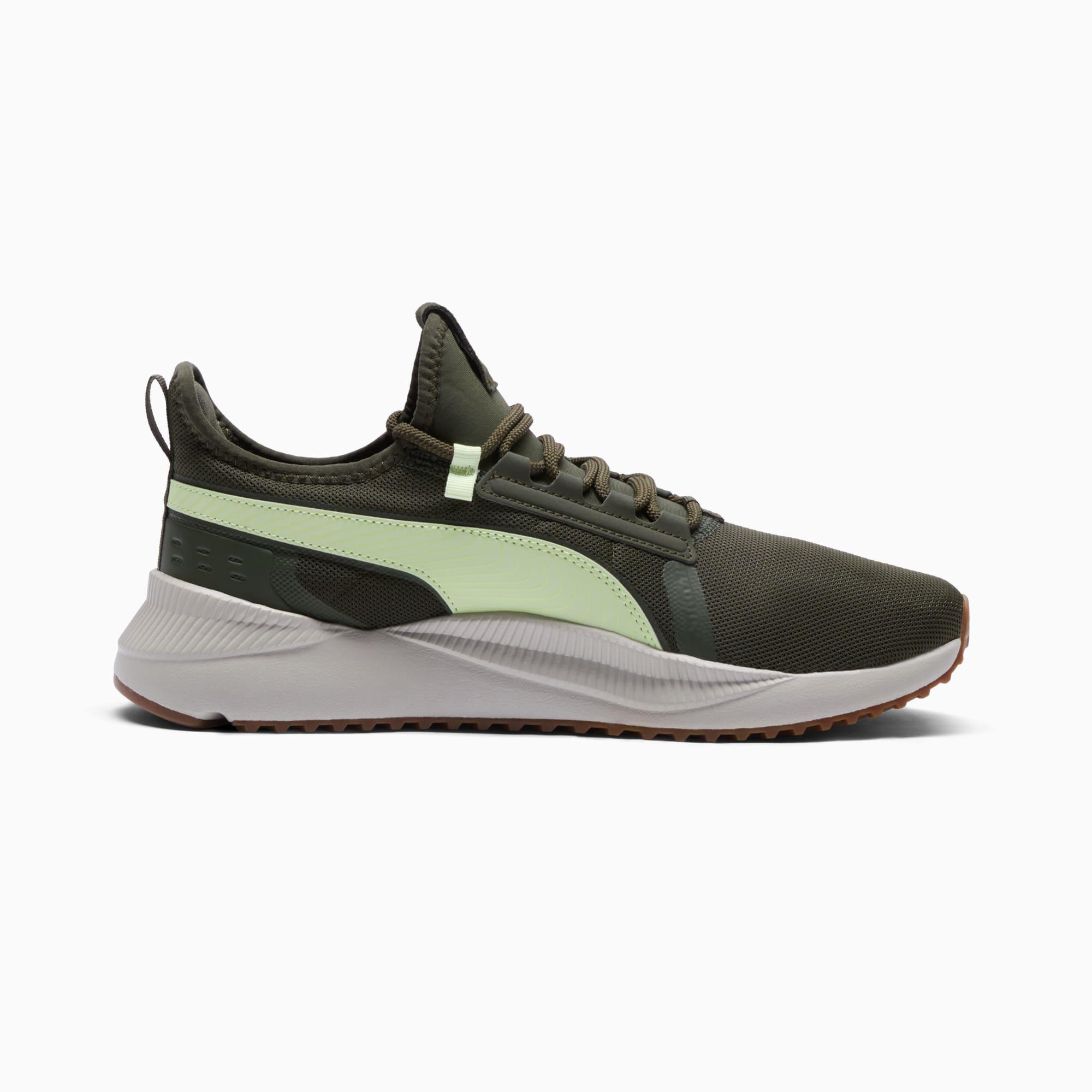 PUMA Pacer Future Street Plus Men's Sneakers in Dark Olive/Pistachio Product Image