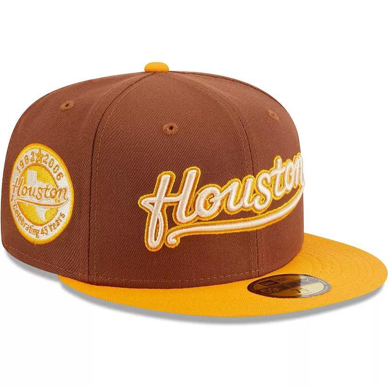 Mens New Era Brown Houston Astros Tiramisu 59FIFTY Fitted Hat Product Image