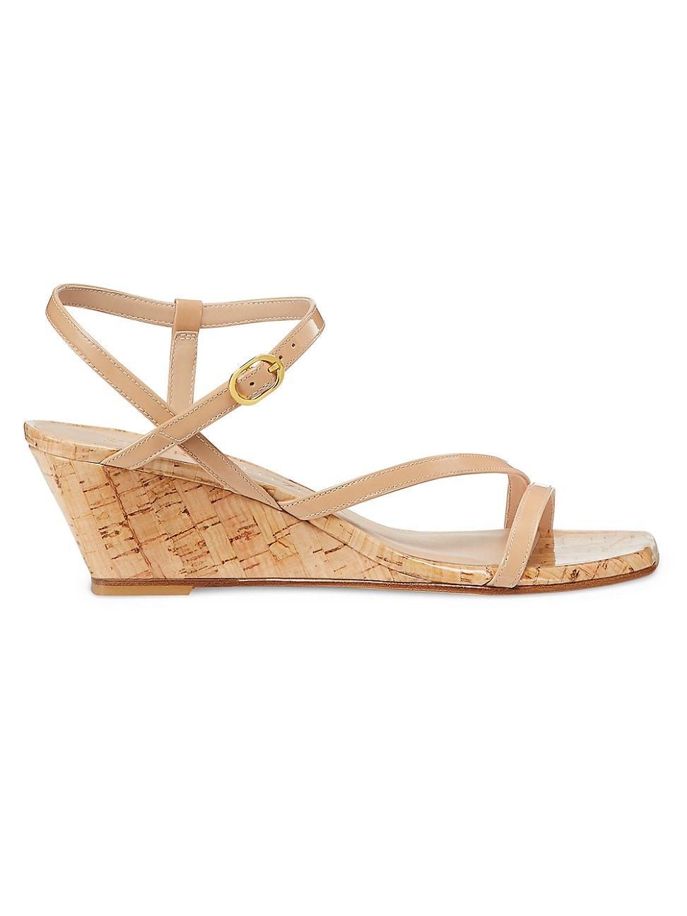 Oasis Patent Ankle-Strap Wedge Sandals Product Image