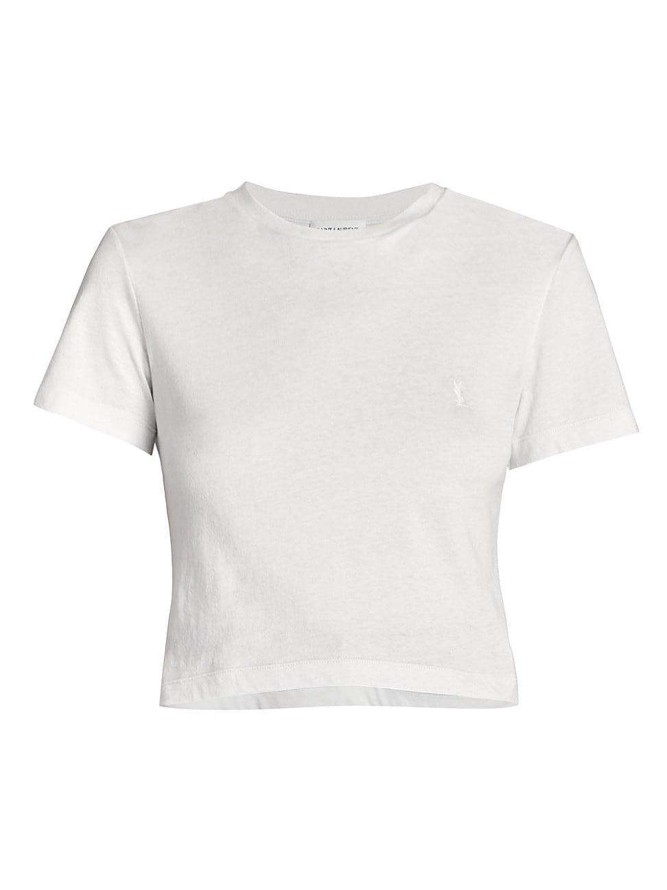 Womens Cropped Slim T-Shirt Product Image