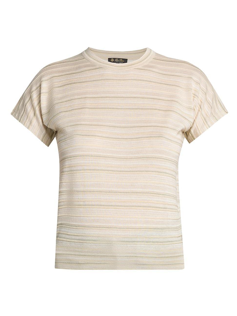 Womens Mc Mogami Cashmere & Slik Short-Sleeve T-Shirt Product Image