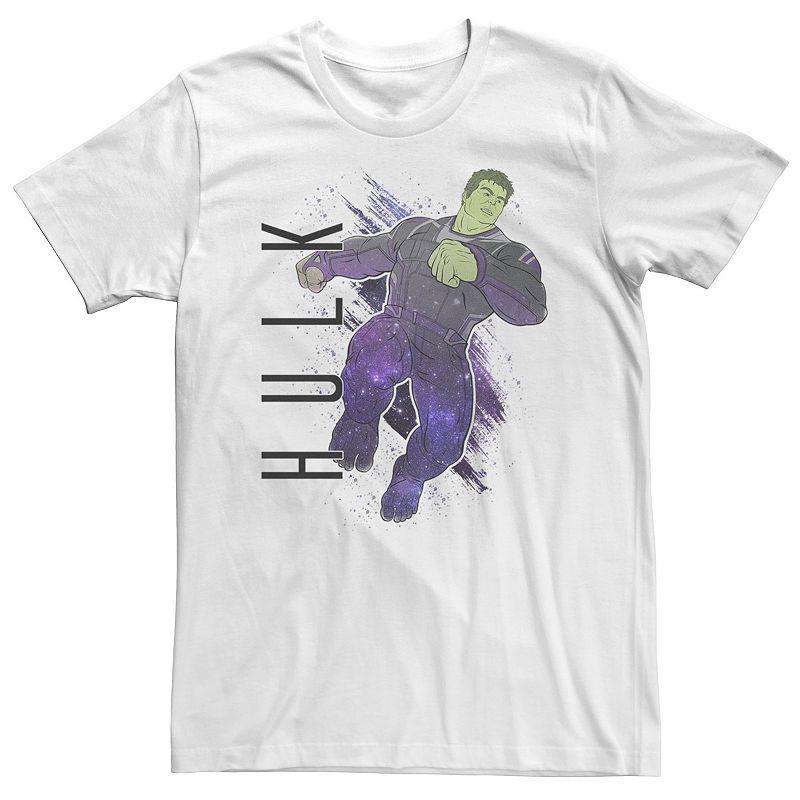 Big & Tall Marvel Avengers Endgame Hulk Galaxy Graphic Tee, Mens White Product Image