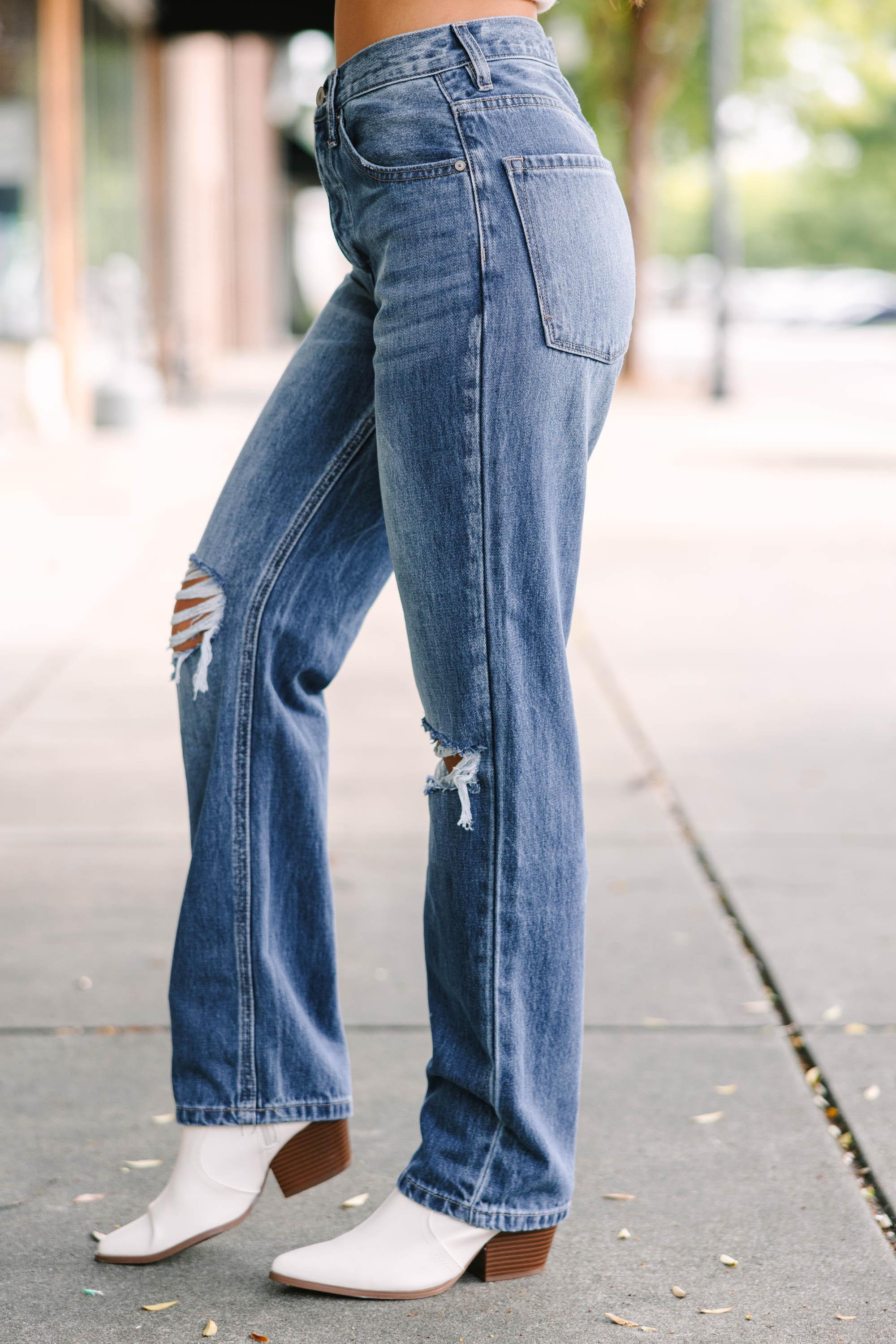 KanCan: Give Your All Medium Wash High Rise Boyfriend Jeans Female Product Image