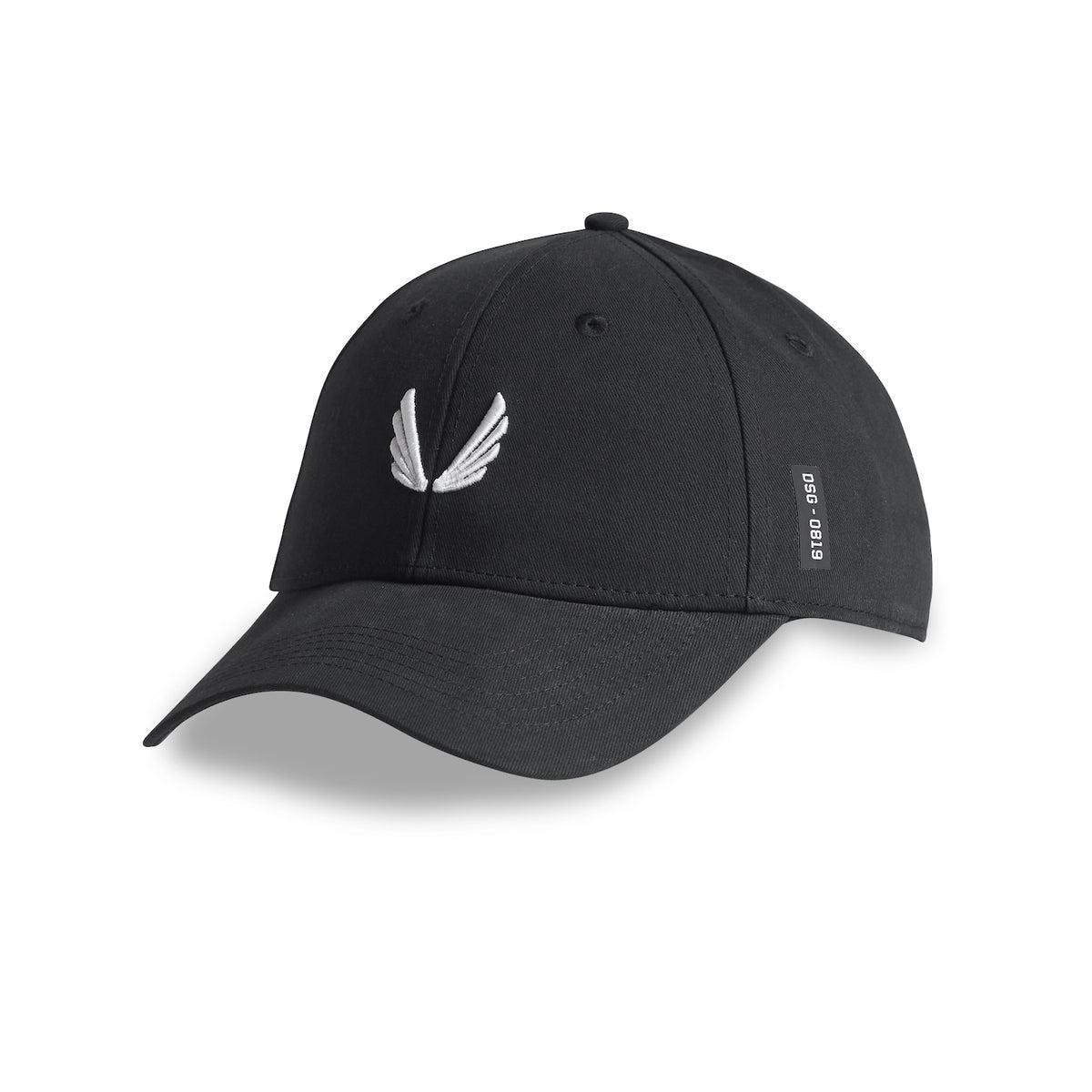 0819. Sport Cap -  Black/White "Wings" Product Image