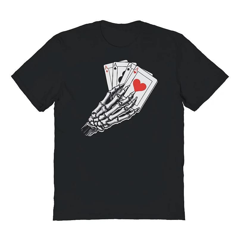 Mens COLAB89 by Threadless Cards In Skull Fathers Day Graphic Tee Product Image