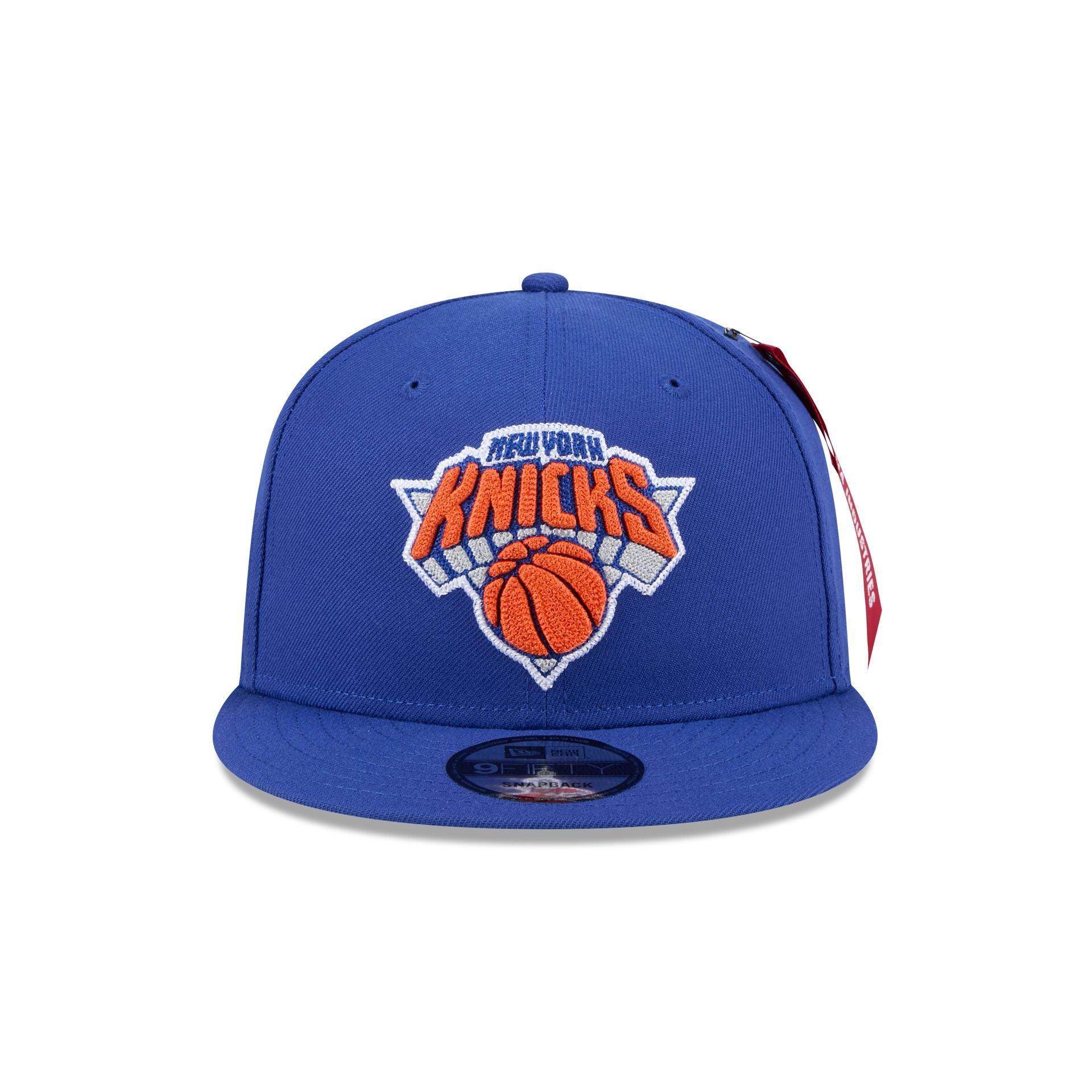 Alpha Industries x New York Knicks Blue 9FIFTY Snapback Hat Male Product Image