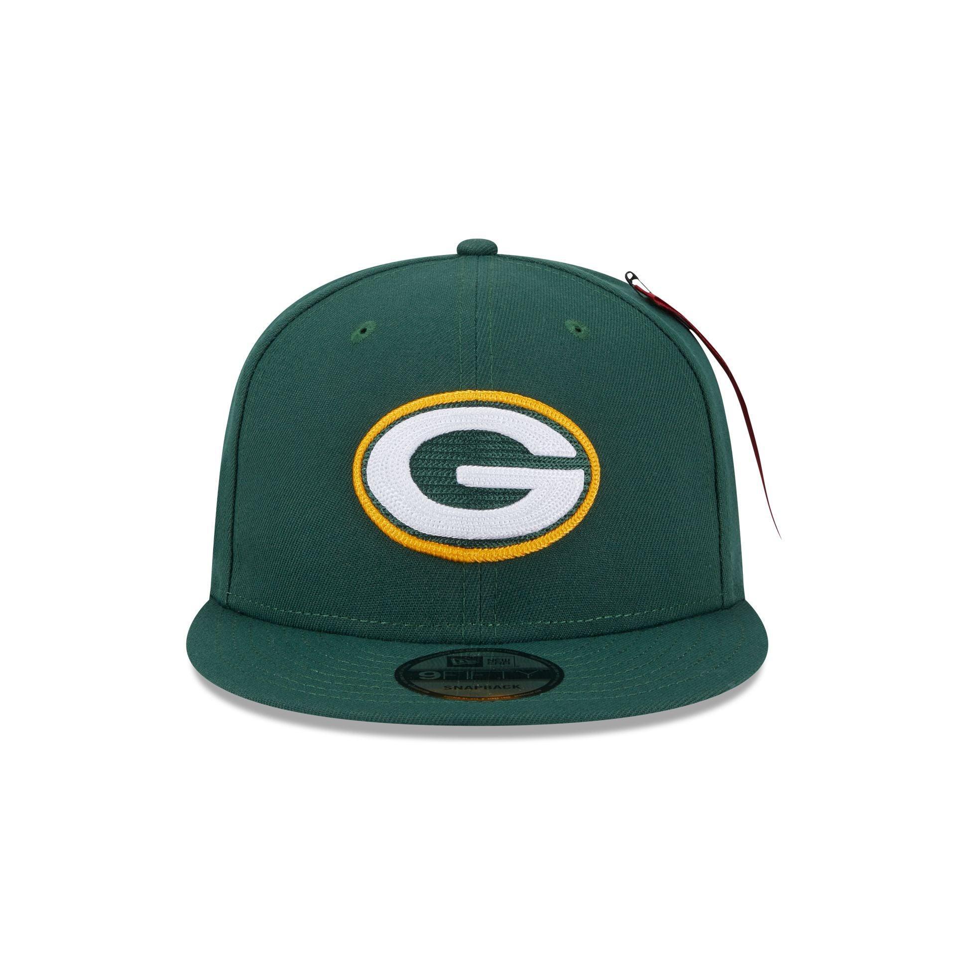 Alpha Industries x Green Bay Packers Green 9FIFTY Snapback Hat Male Product Image