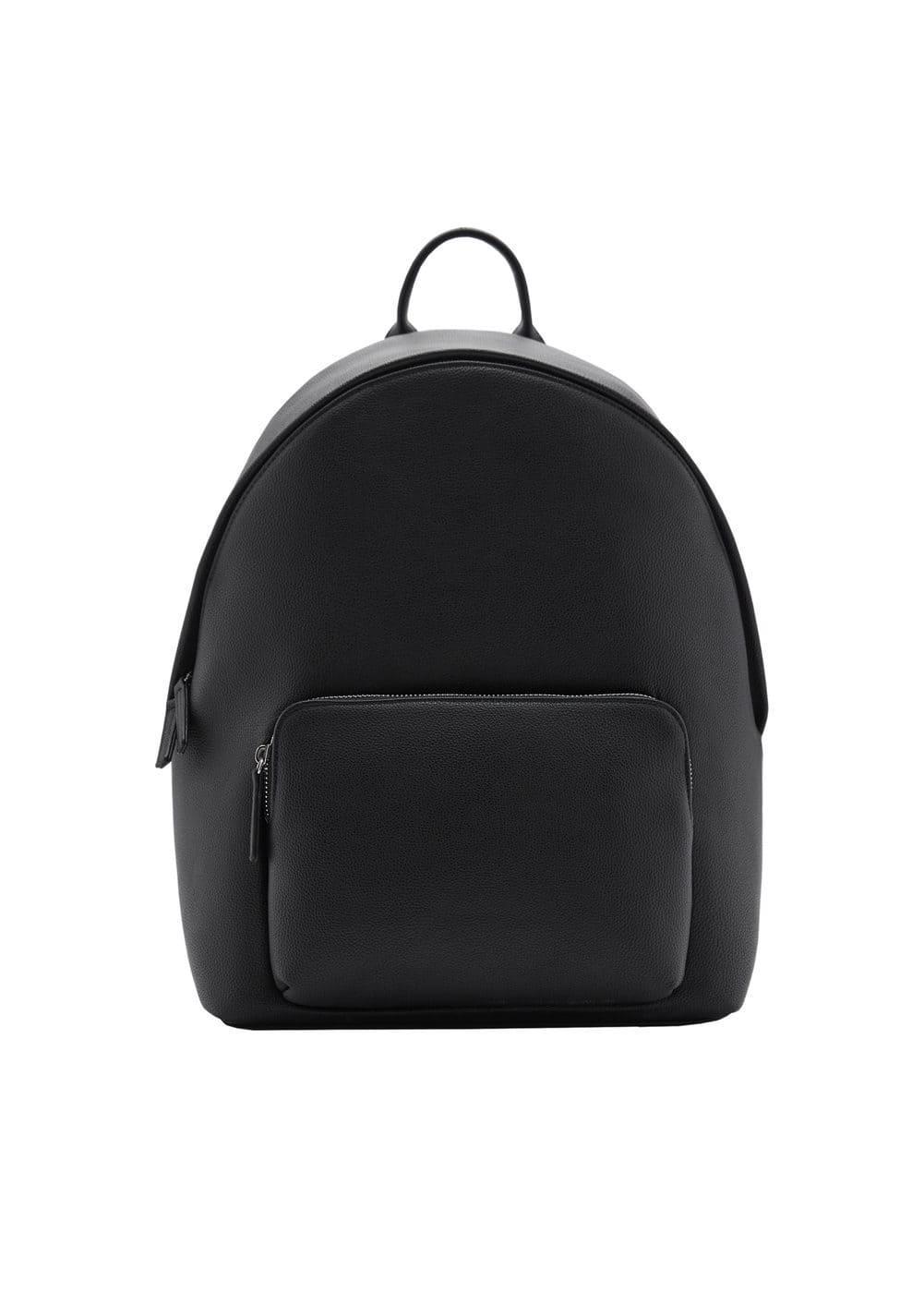 MANGO MAN - Leather-effect backpack - One size - Men Product Image