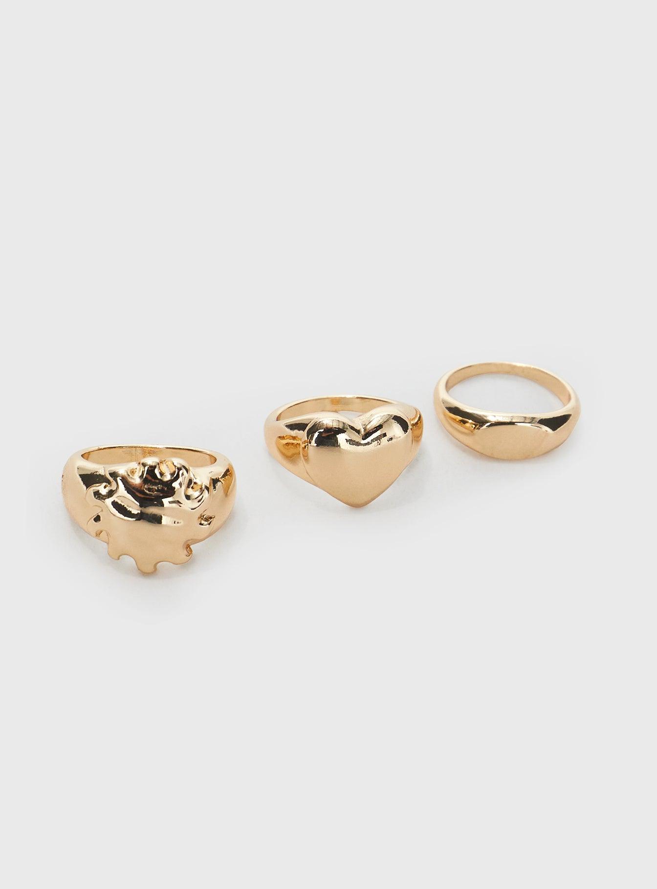 Love Coast Ring Set Gold Product Image