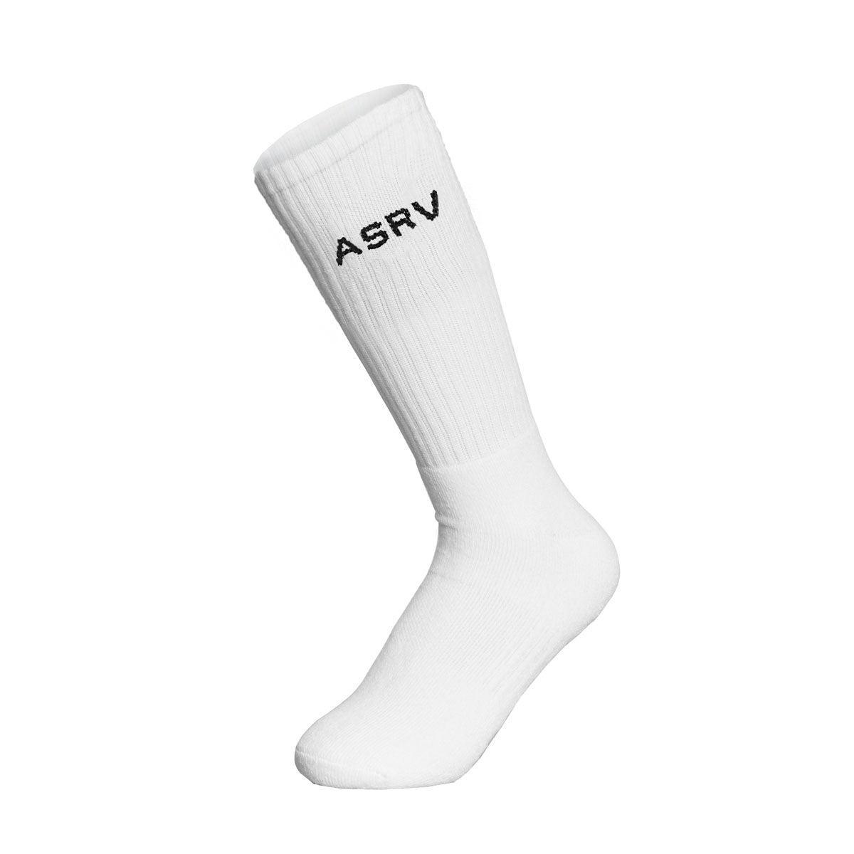 Essential Crew Socks (3 Pair) - White "ASRV" Product Image