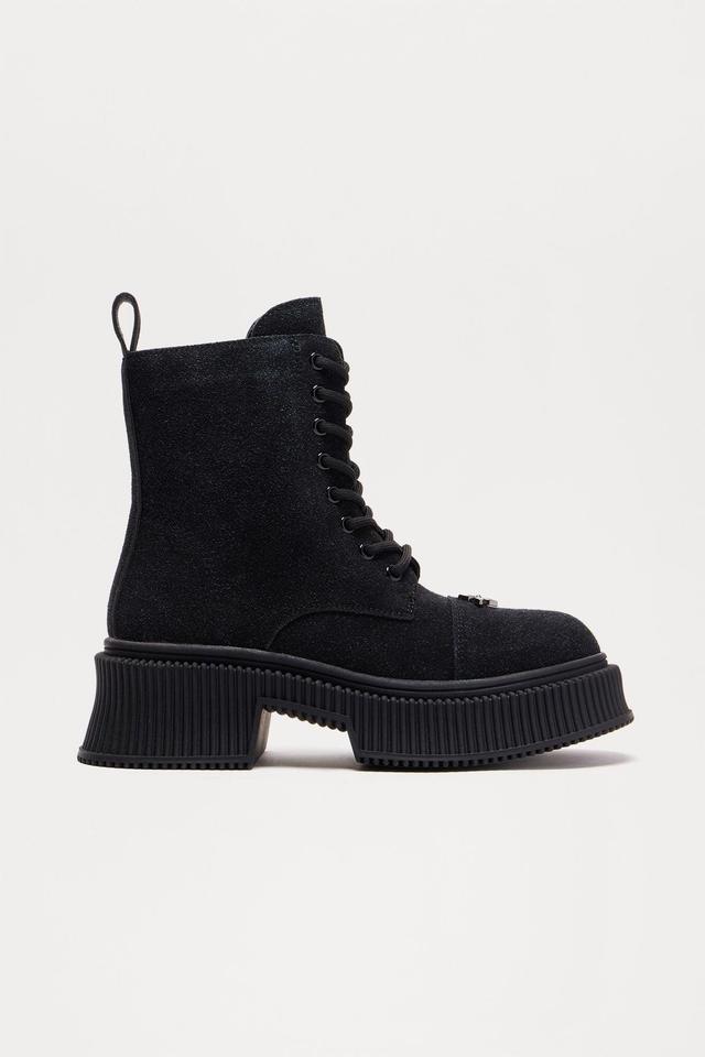 Brooklyn Platform Booties - Black Product Image