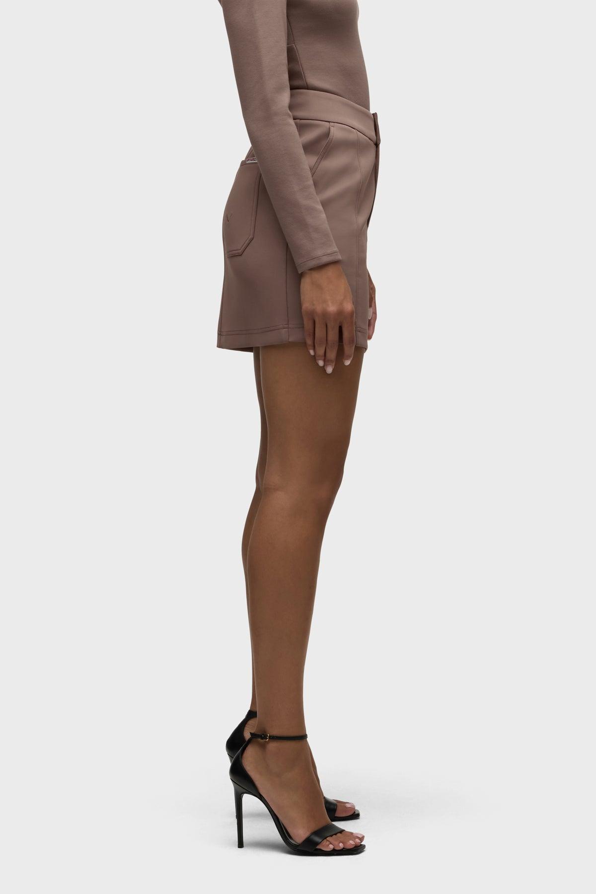 Seamed Mini Skirt Female Product Image