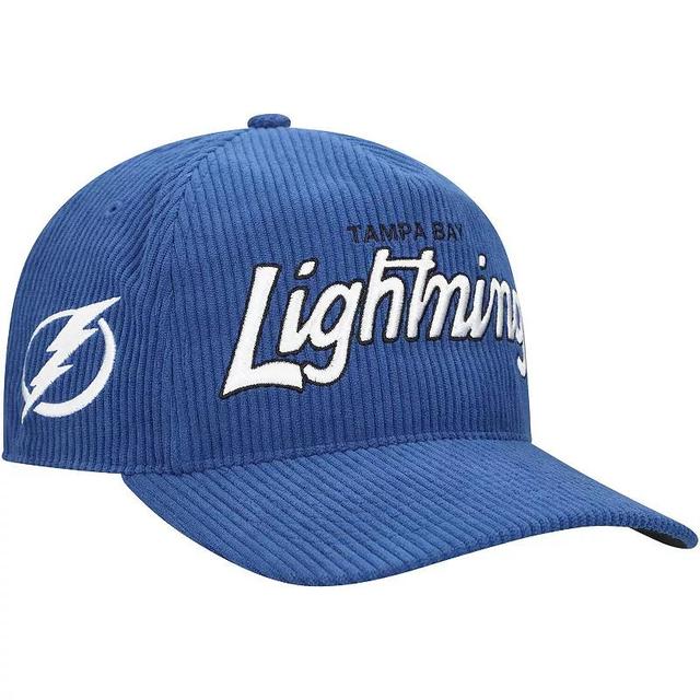 Mens 47 Blue Tampa Bay Lightning Crosstown Corduroy Hitch Adjustable Hat Product Image