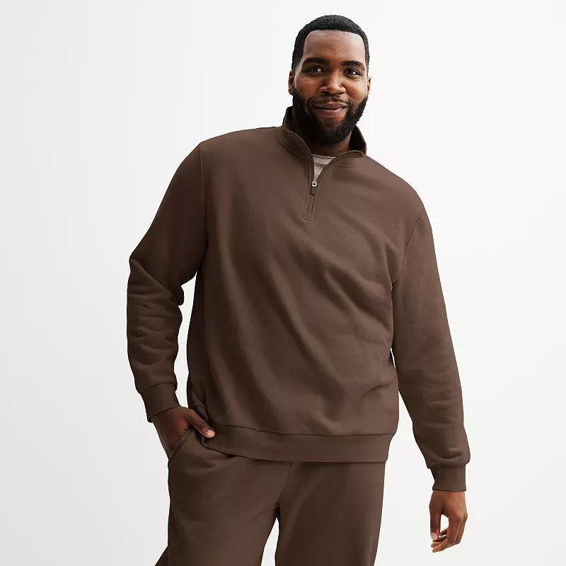 Big & Tall Tek Gear Quarter-Zip, Mens Pamina Purple Product Image