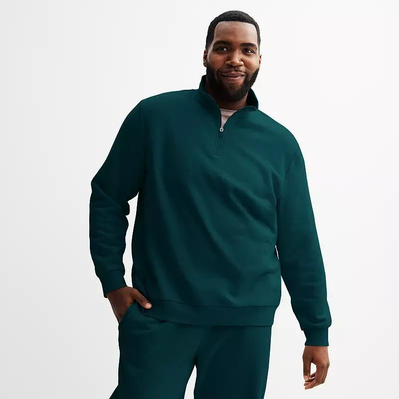 Big & Tall Tek Gear Quarter-Zip, Mens Pamina Purple Product Image