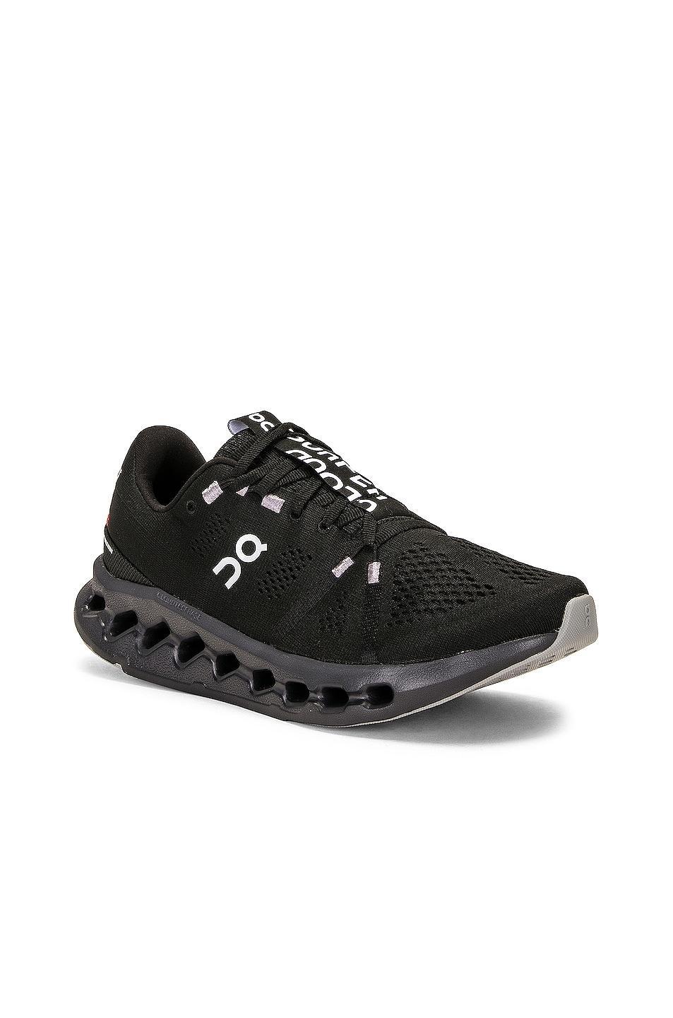 On Cloudsurfer in All Black - Black. Size 11 (also in 10.5, 11.5, 12, 13, 8.5, 9.5). Product Image