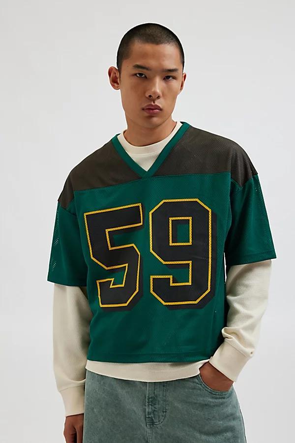 Urban Outfitters UO Mesh Football Jersey Tee Mens at Urban Outfitters Product Image