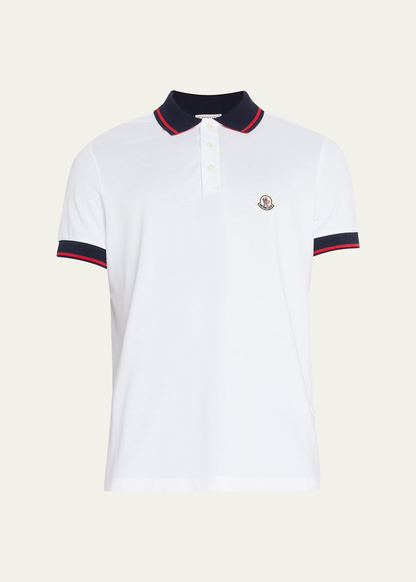 Mens Logo-Collar Polo Shirt Product Image