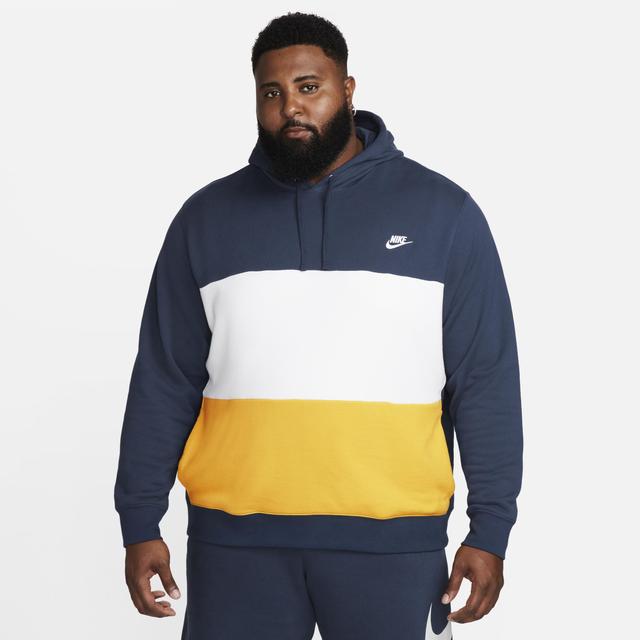 Nike Men's Club Fleece French Terry Color-Blocked Hoodie Product Image