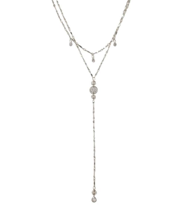 Ettika Carmine Layered Crystal Lariat Womens Necklace Product Image