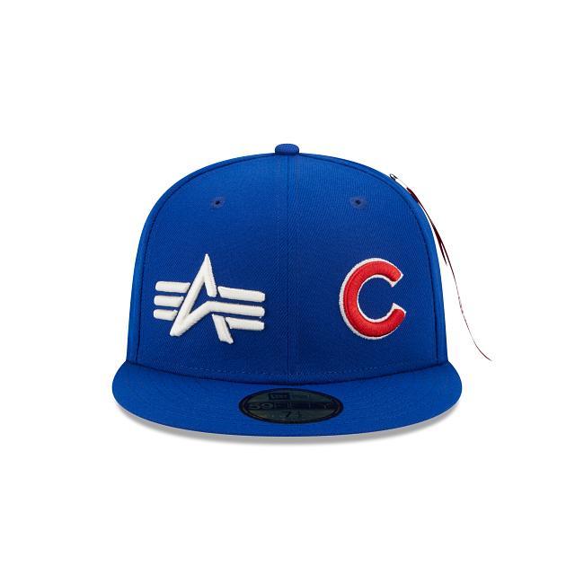 Alpha Industries X Chicago Cubs Dual Logo 59FIFTY Fitted Hat Male Product Image