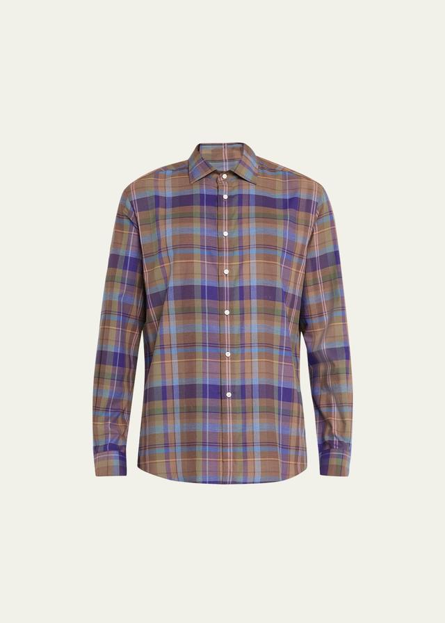 Mens Aston Luxe Plaid Sport Shirt Product Image