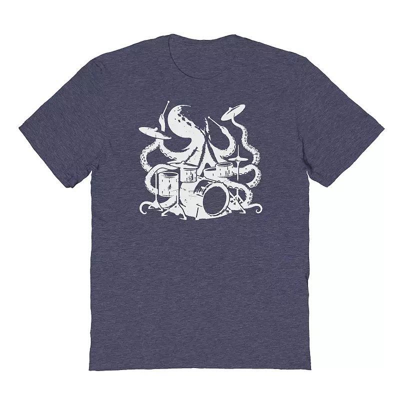 Mens COLAB89 by Threadless Octopus General Fathers Day Graphic Tee Navy Grey Product Image