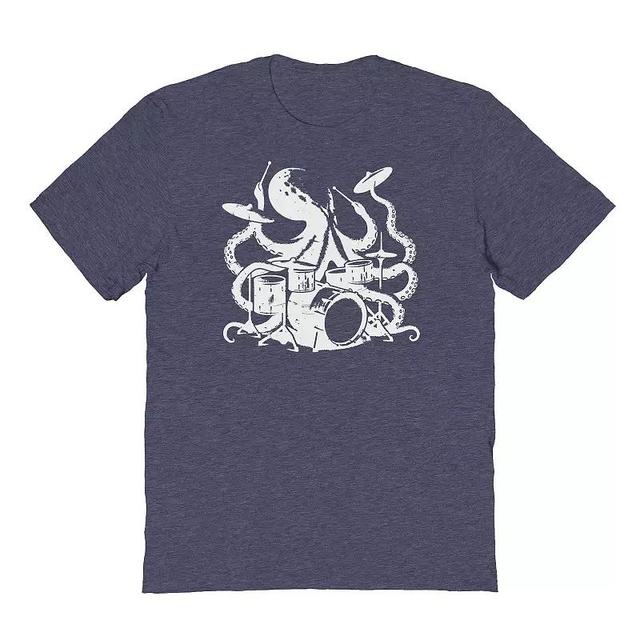 Mens COLAB89 by Threadless Octopus General Fathers Day Graphic Tee Navy Grey Product Image