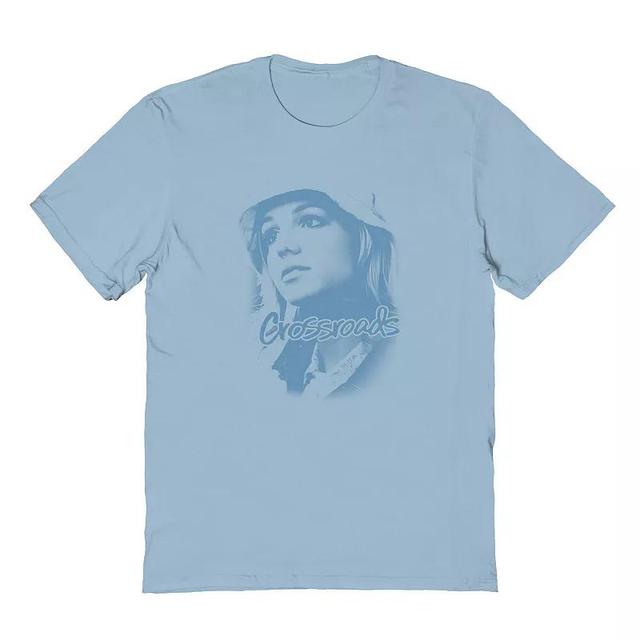 Mens Britney Spears Crossroads Blue Monochrome Photo Graphic Tee Product Image