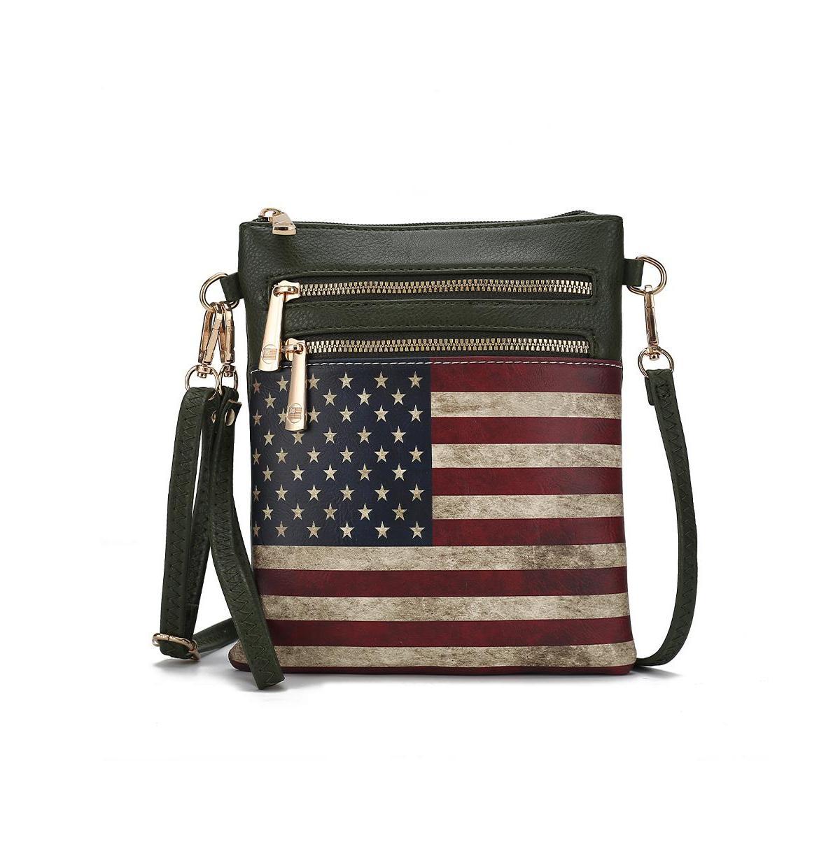 Mkf Collection Genesis Printed Flag Women s Crossbody Bag by Mia K Product Image