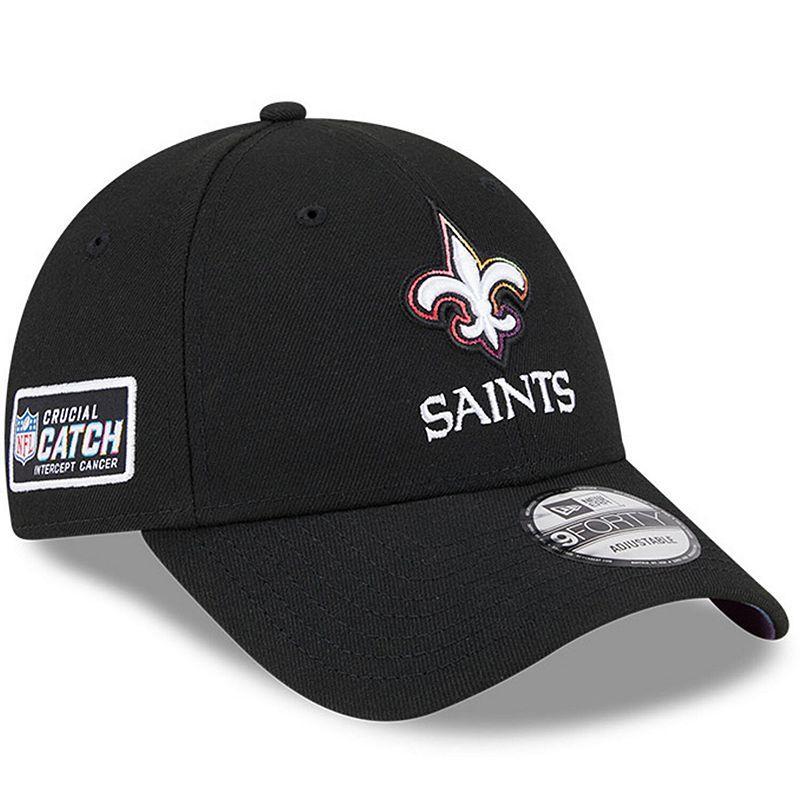 Mens New Era New Orleans Saints 2023 NFL Crucial Catch 9FORTY Adjustable Hat Product Image