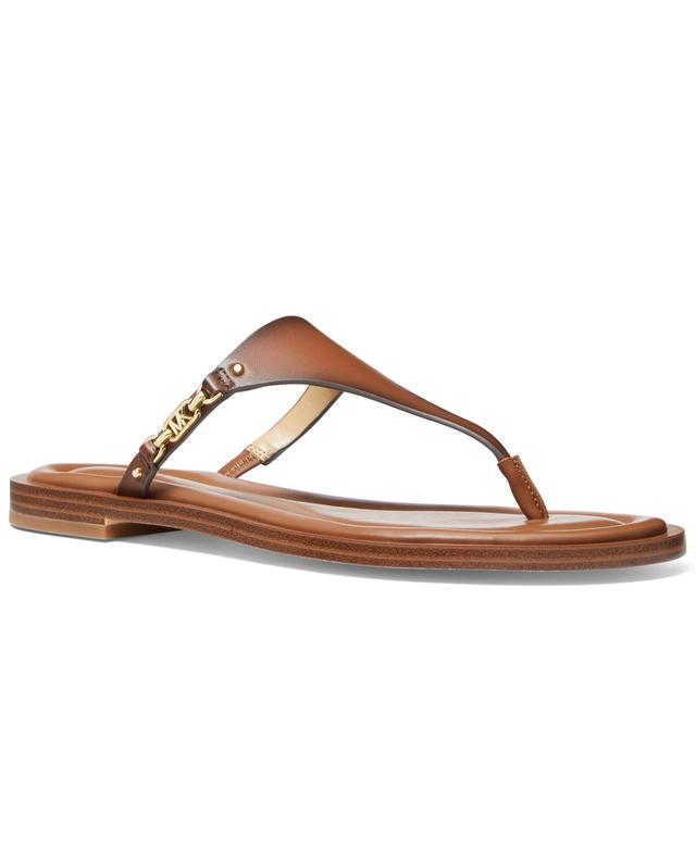 Michael Michael Kors Womens Daniella Leather Flat Thong Sandals Product Image