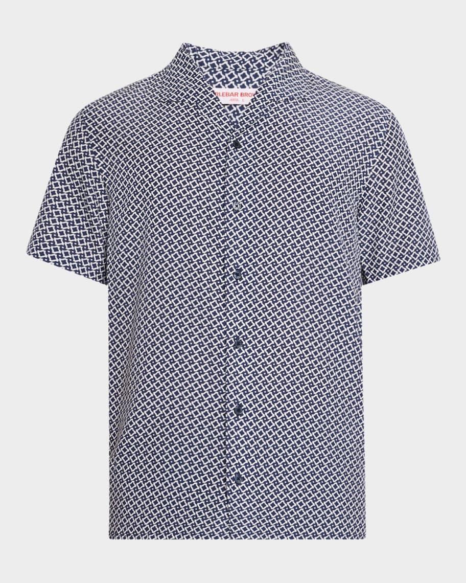 Mens Hibbert Roda Geometric Camp Shirt Product Image