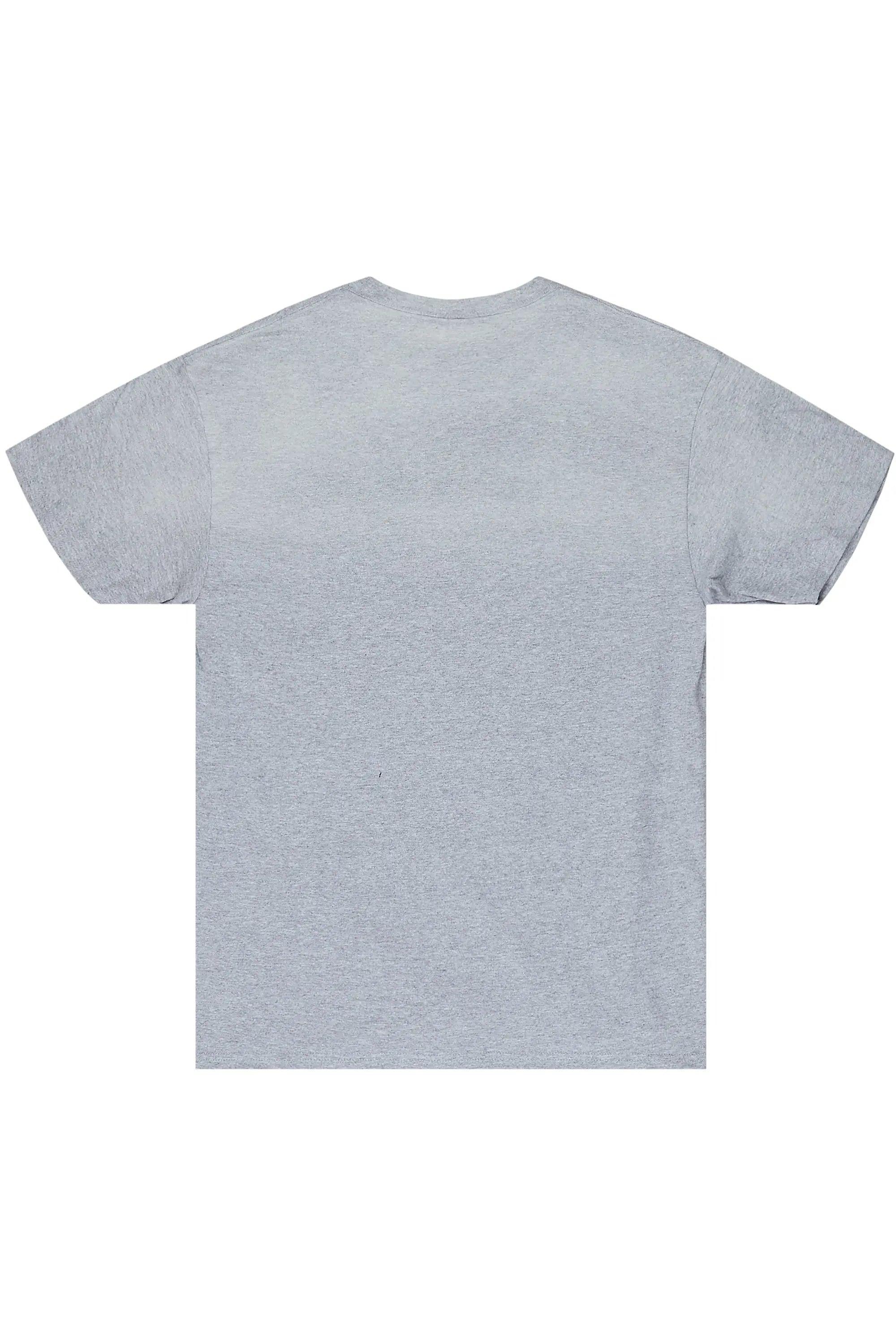 Palmer Grey/Blue Graphic T-Shirt Male Product Image