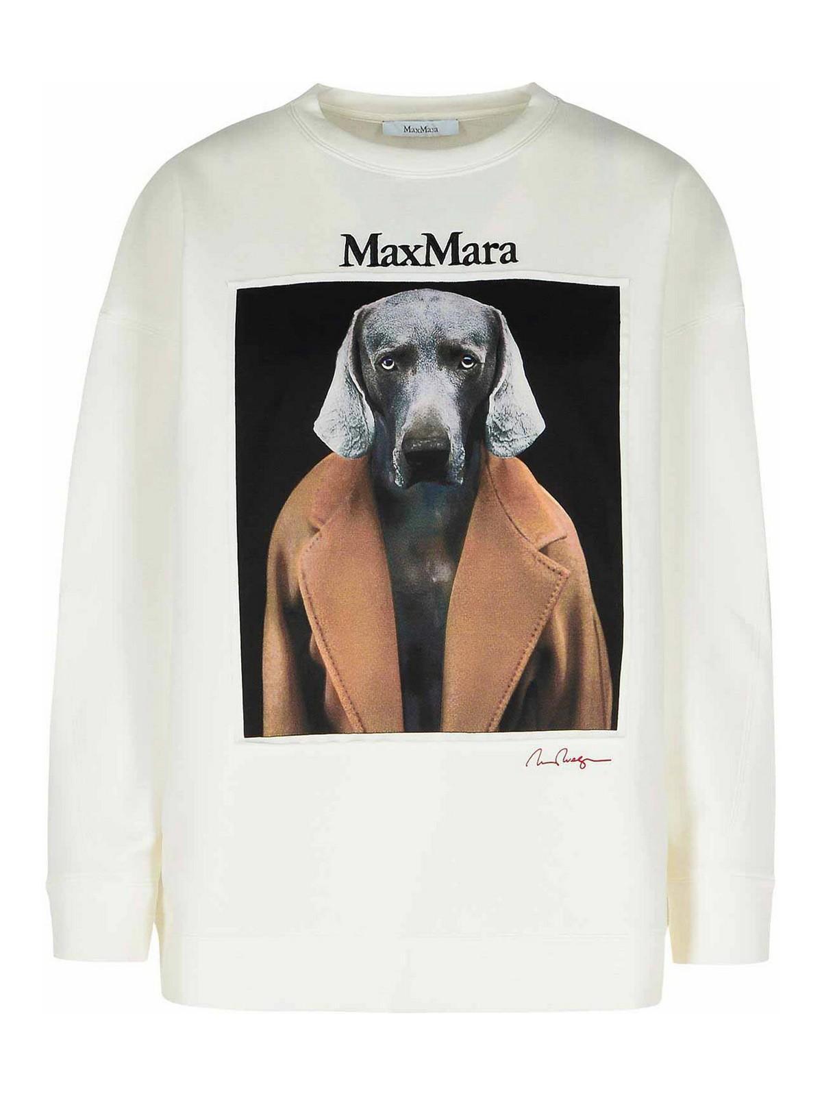 Bacco White Cotton Blend Sweatshirt Product Image