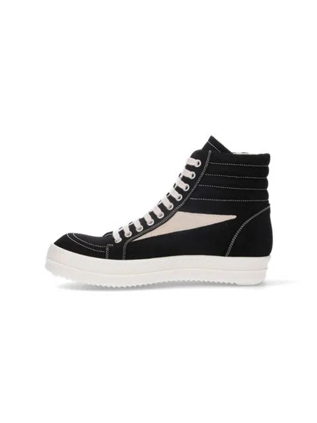 Blackwhite Vintage Hight Cotton Sneakers Product Image