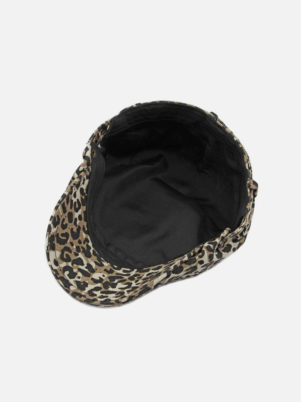 Vintage Leopard Print Beret Product Image