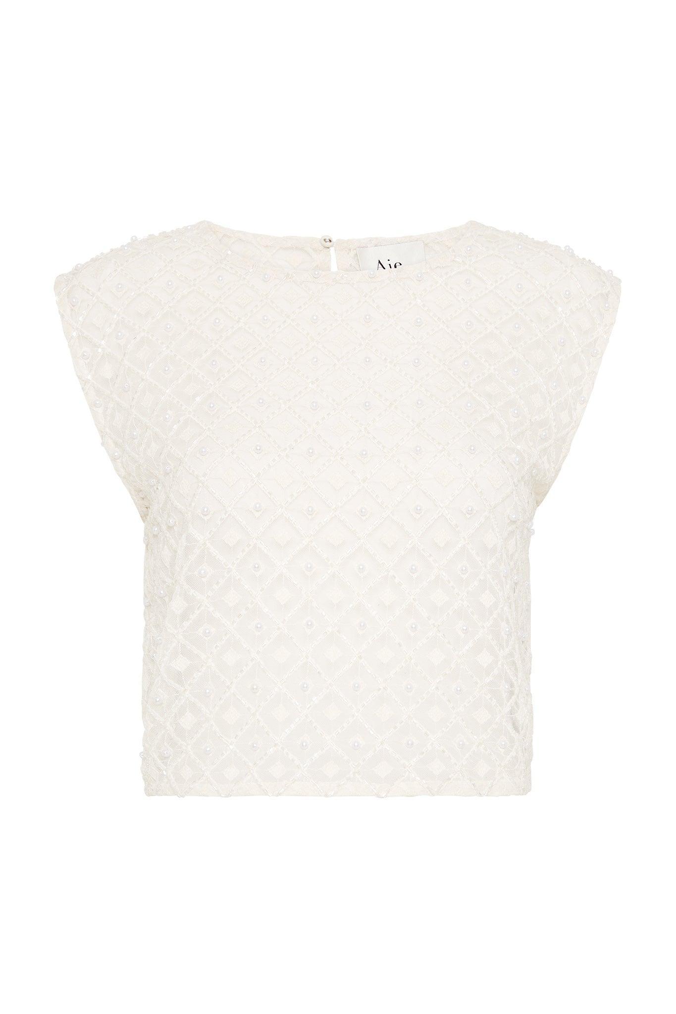 Freya Diamond Pearl Shell Top Product Image