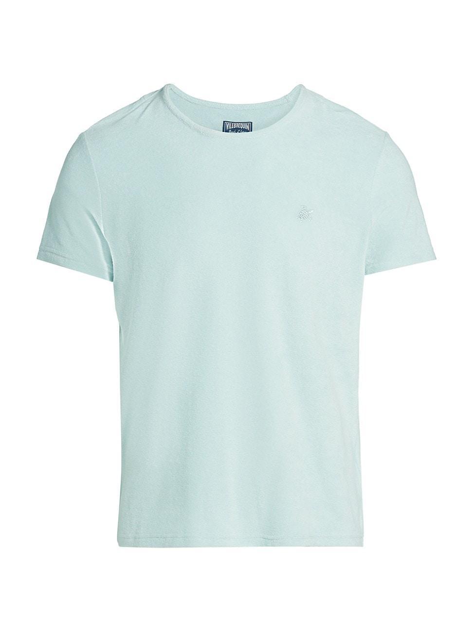 Mens Terry Cotton-Blend Crewneck T-shirt Product Image