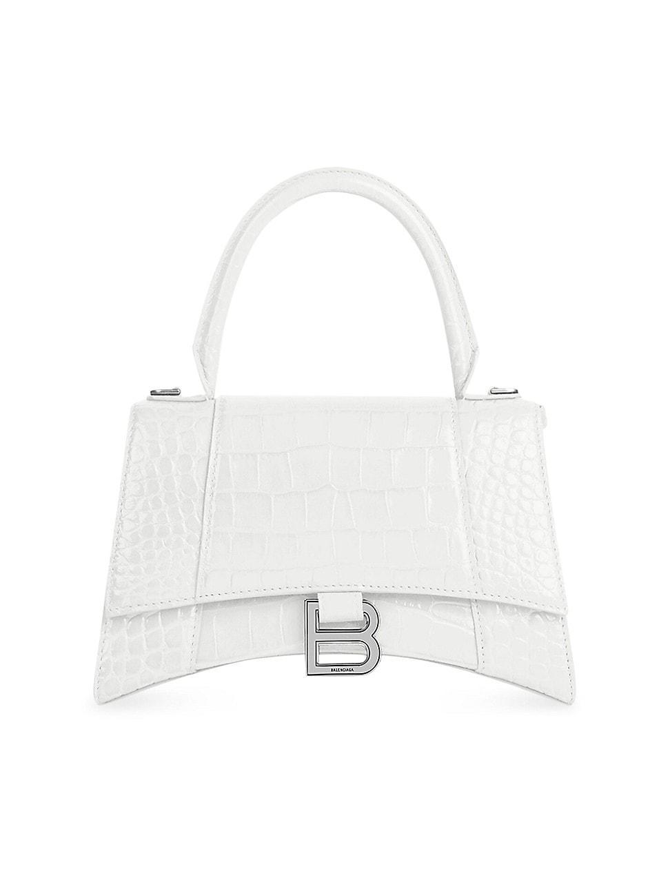 Womens Hourglass Small Handbag Crocodile Embossed Product Image