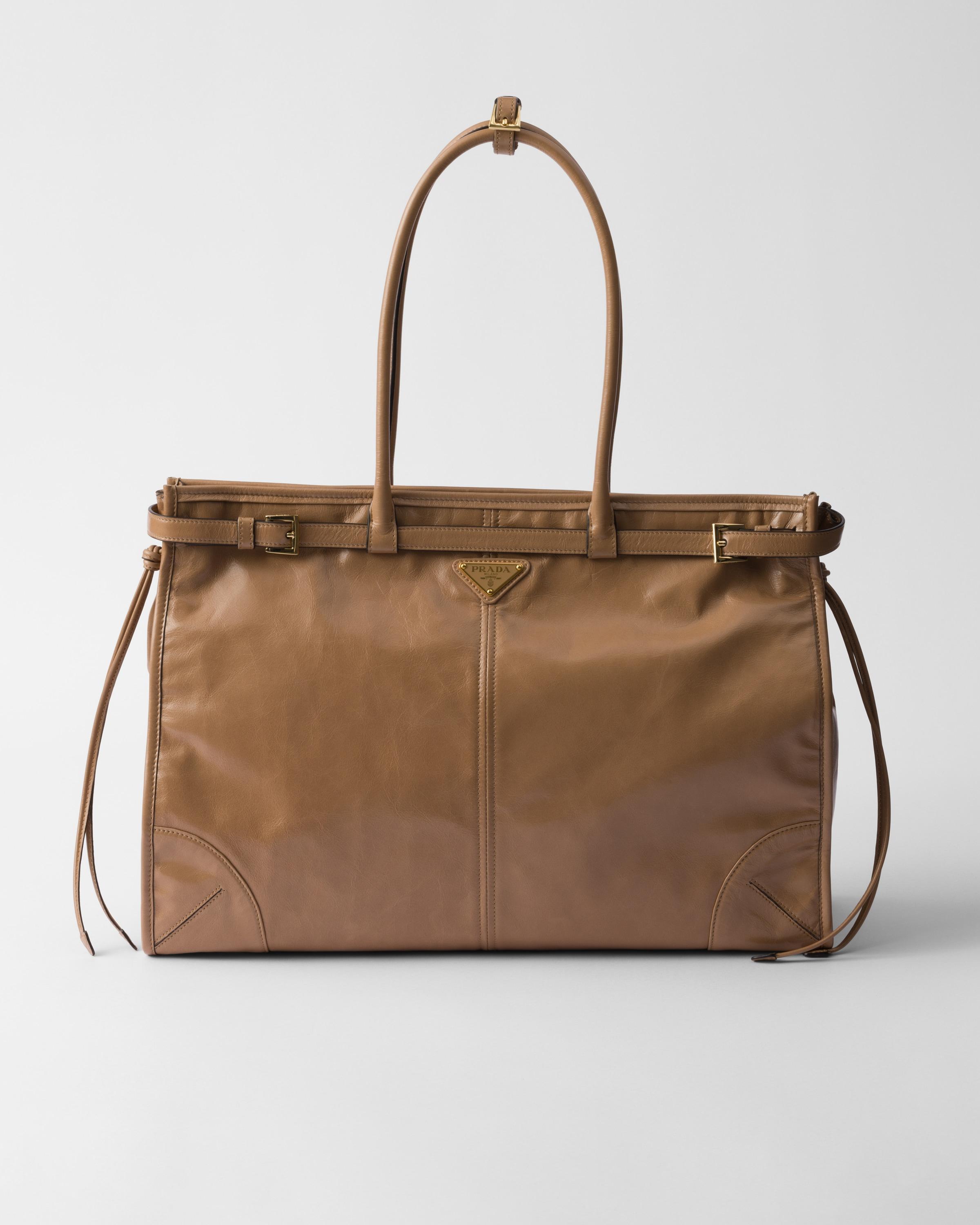 Extra large leather handbag Product Image