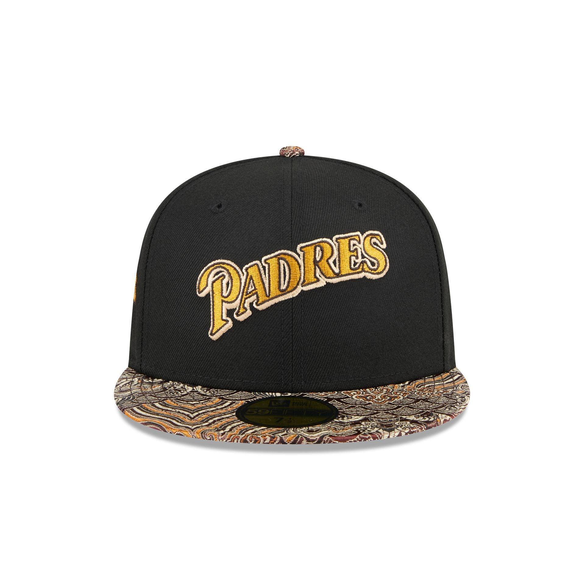 Just Caps Jacquard Visor San Diego Padres 59FIFTY Fitted Hat Male Product Image